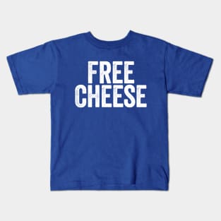 Free Cheese White Kids T-Shirt